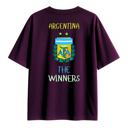 Argentina 'The winners' unisex Oversized T-Shirt