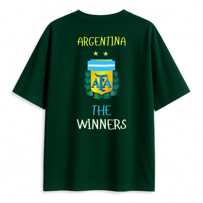 Argentina 'The winners' unisex Oversized T-Shirt