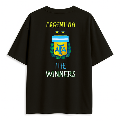 Argentina 'The winners' unisex Oversized T-Shirt