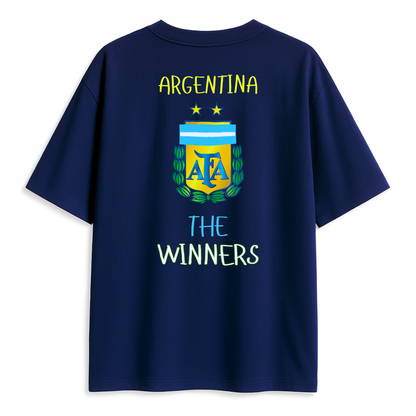 Argentina 'The winners' unisex Oversized T-Shirt