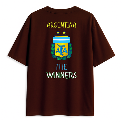 Argentina 'The winners' unisex Oversized T-Shirt