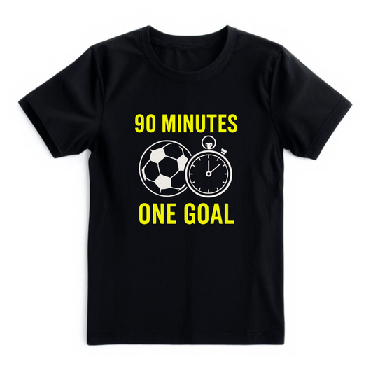 90 Minutes, One Goal – Football T-Shirt